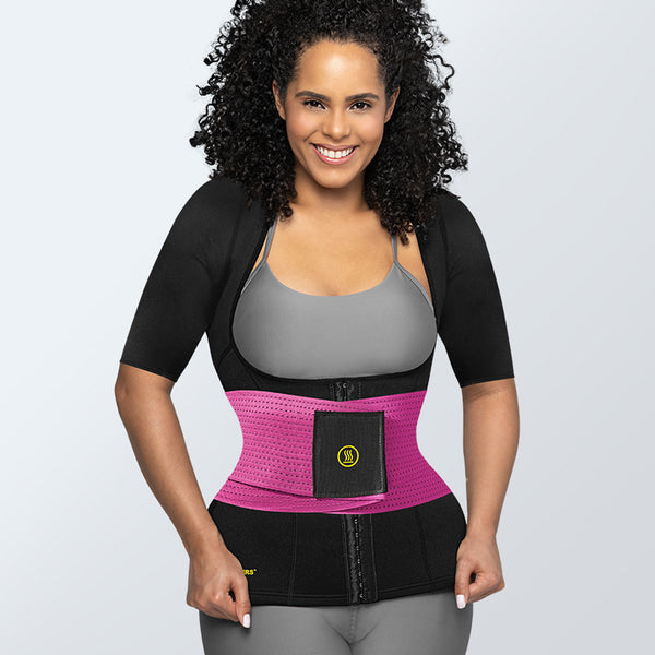 Cami Hot Waist Cincher With Sleeves + Pink Waist Trainer | Hot Shapers