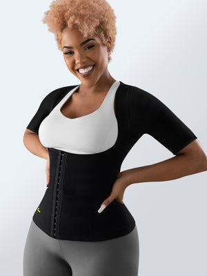 Cami hot waist cincher with sleeves